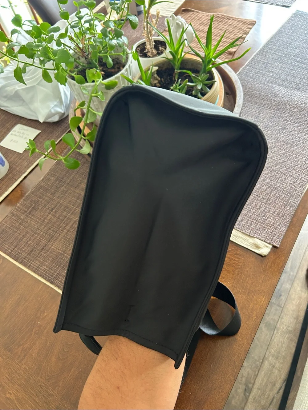Dkny Black Nylon Logo Messenger Bag
